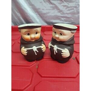 Goebel Western Germany 2 Friar Tuck Monk Creamers S141 /0
